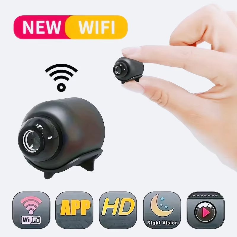 Keep Your Baby Safe and Sound with Our 1080P HD Mini Wifi Camera - The Ultimate Indoor Surveillance Monitor with Night Vision!